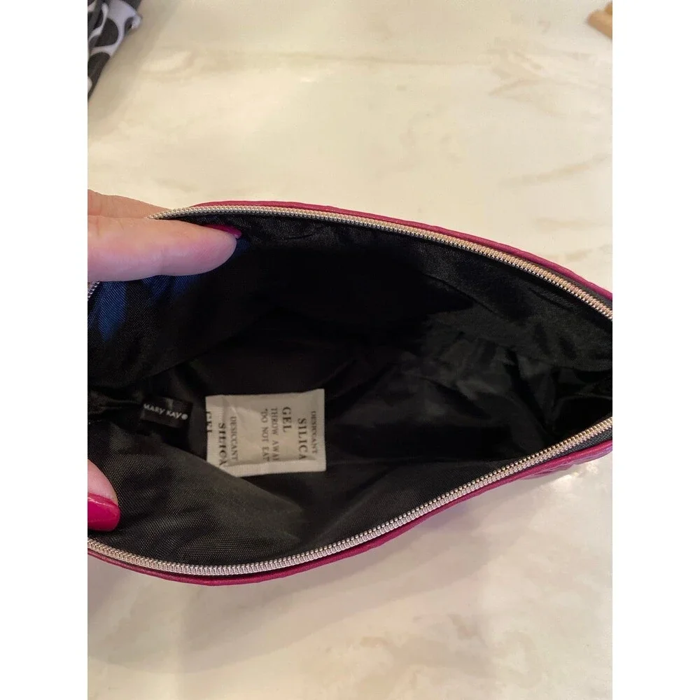 Thirty-One & Mary Kay Makeup Accessories Travel Bags‎ Black White Polka Dot Pink
